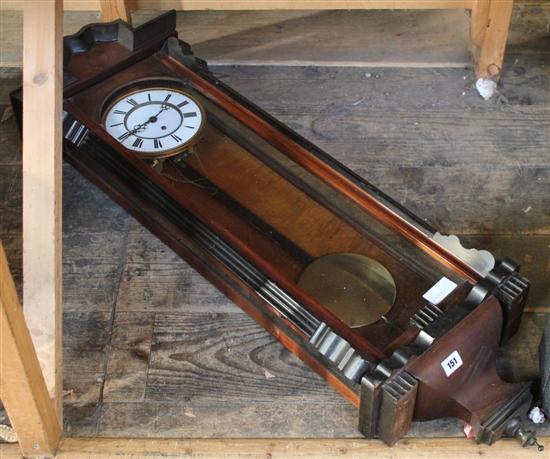 Mahogany wall clock